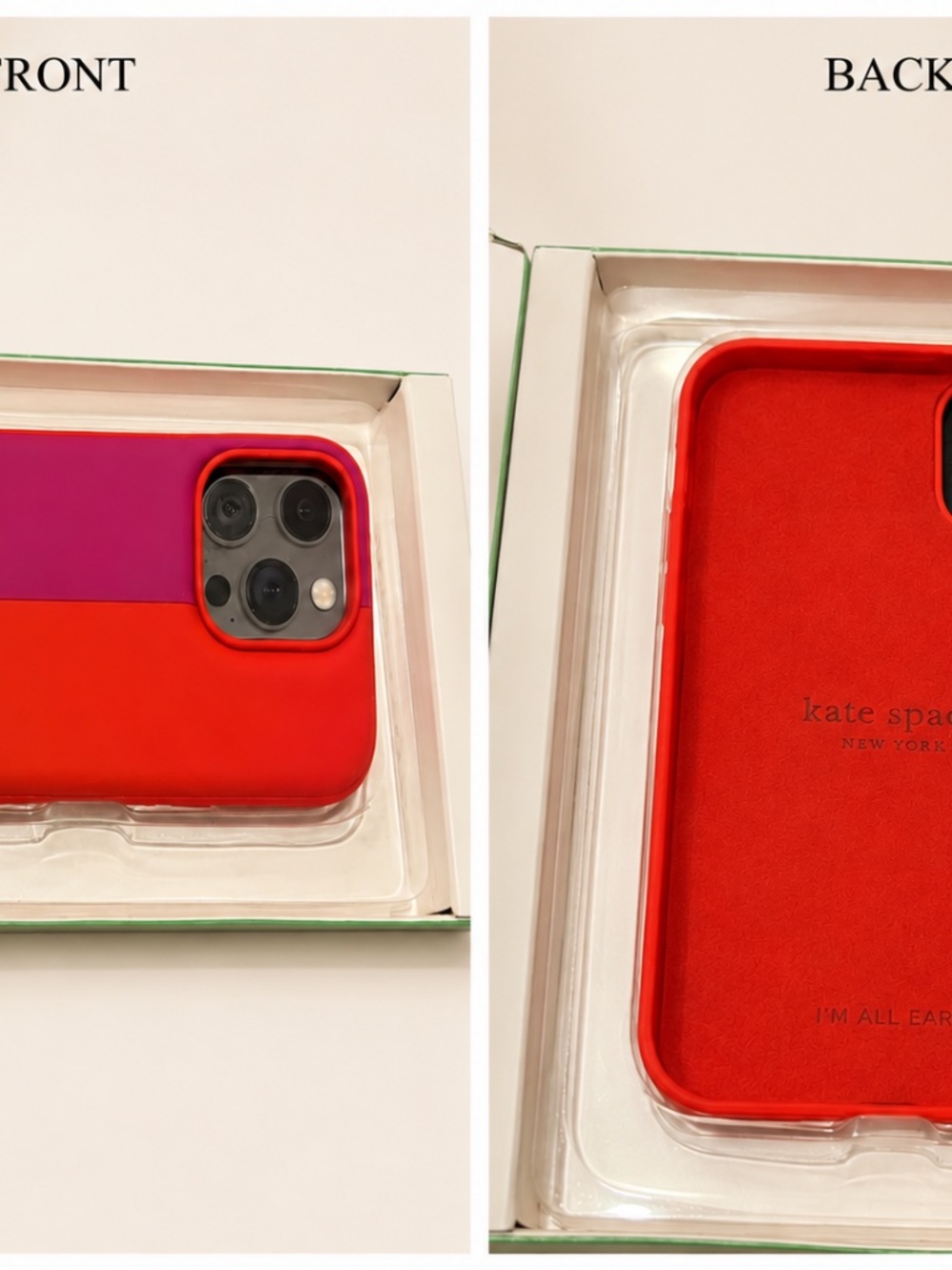 Kate Spade iPhone Case (Red & Magenta)
